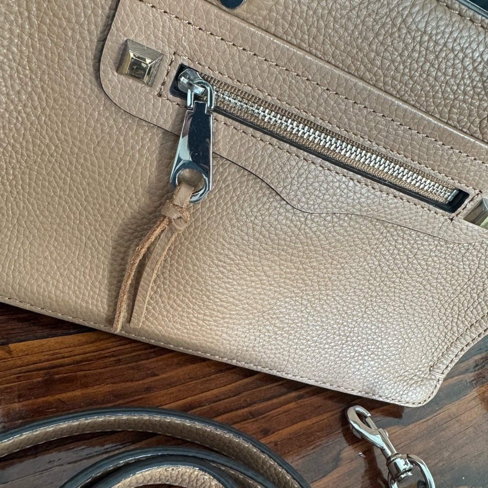 SOLD - Rebecca Minkoff Women's Micro Regan Leather Satchel - Picture 5 of 11